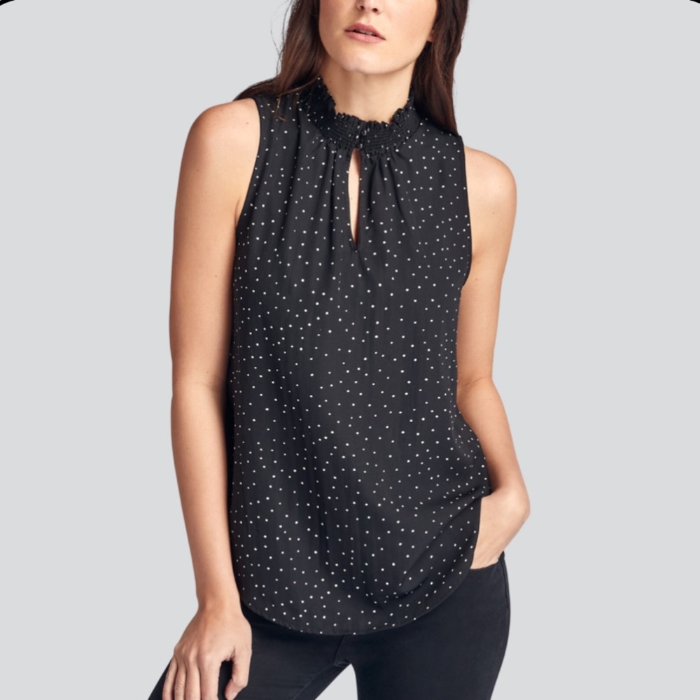 NWOT West Kei The Smocked Top